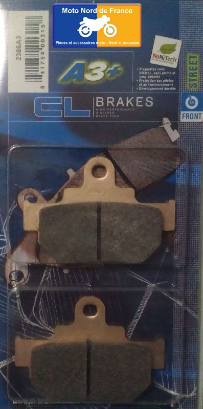 Plaquettes de frein Carbone Lorraine type 2386 A3+
