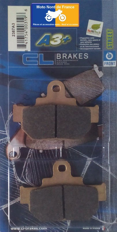 Plaquettes de frein Carbone Lorraine type 2387 A3+