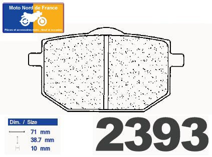 Plaquettes de frein Carbone Lorraine type 2393 A3+