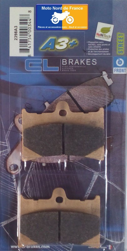 Plaquettes de frein Carbone Lorraine type 2398 A3+