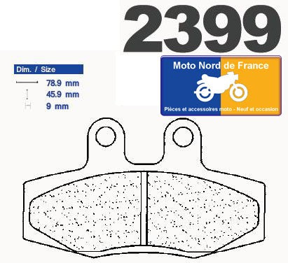 Plaquettes de frein Carbone Lorraine type 2399 A3+