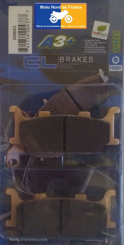 Plaquettes de frein Carbone Lorraine type 2546 A3+