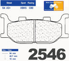 Plaquettes de frein Carbone Lorraine type 2546 A3+