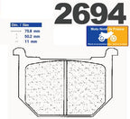 Plaquettes de frein Carbone Lorraine type 2694 A3+