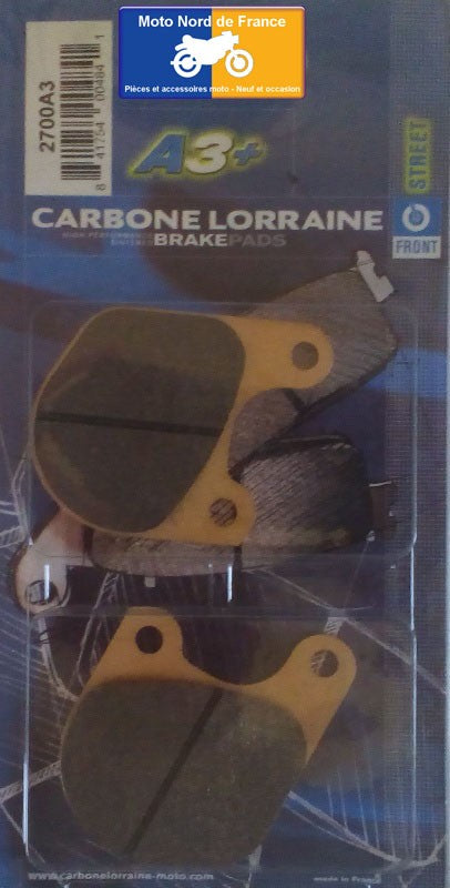 Plaquettes de frein Carbone Lorraine type 2700 A3+