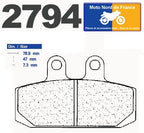 Plaquettes de frein Carbone Lorraine type 2794 A3+