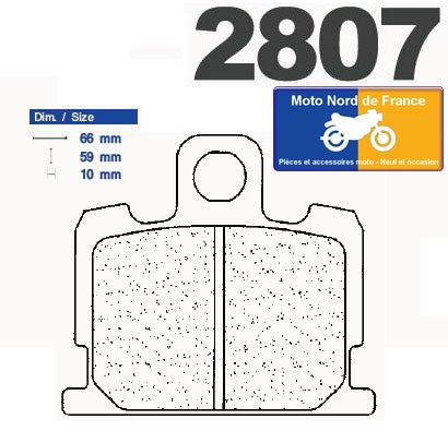 Plaquettes de frein Carbone Lorraine type 2807 A3+