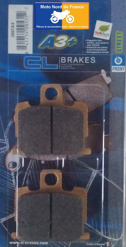Plaquettes de frein Carbone Lorraine type 2807 A3+
