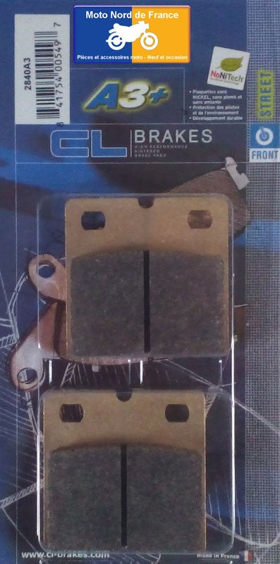 Plaquettes de frein Carbone Lorraine type 2840 A3+