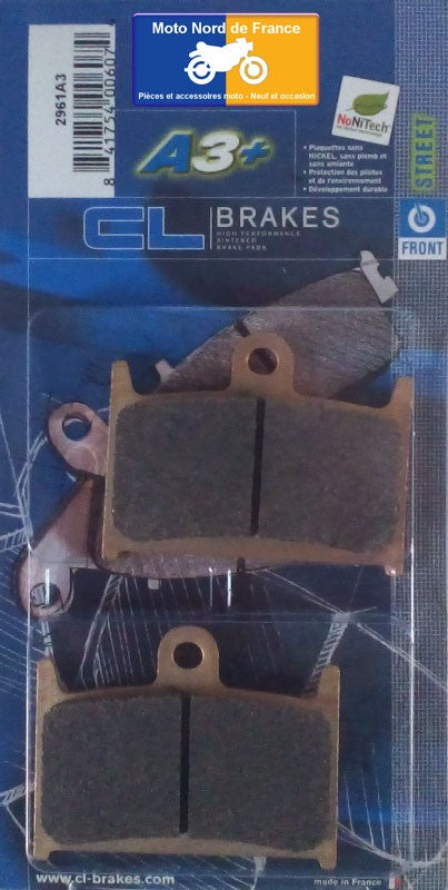 Plaquettes de frein Carbone Lorraine type 2961 A3+