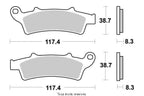Plaquettes Kyoto de frein avant - Aprilia 250 Atlantic /ie 2003-2008