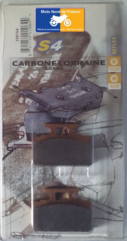 Plaquettes de frein Carbone Lorraine type 2287 S4