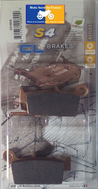 Plaquettes Carbone Lorraine de frein avant - Honda 150 NS 1992+