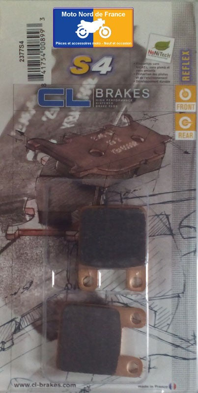 Plaquettes de frein Carbone Lorraine type 2377 S4