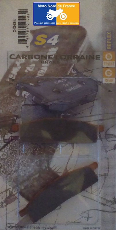Plaquettes Carbone Lorraine de frein avant - Yamaha DT 50 LC 1998-2000