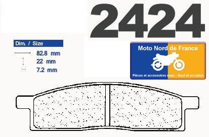 Plaquettes Carbone Lorraine de frein avant - Yamaha DT 50 LC 1998-2000