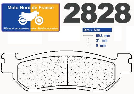 Plaquettes de frein Carbone Lorraine type 2828 S4