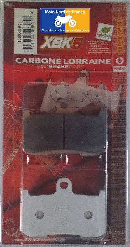Plaquettes de frein Carbone Lorraine type 1083 XBK5