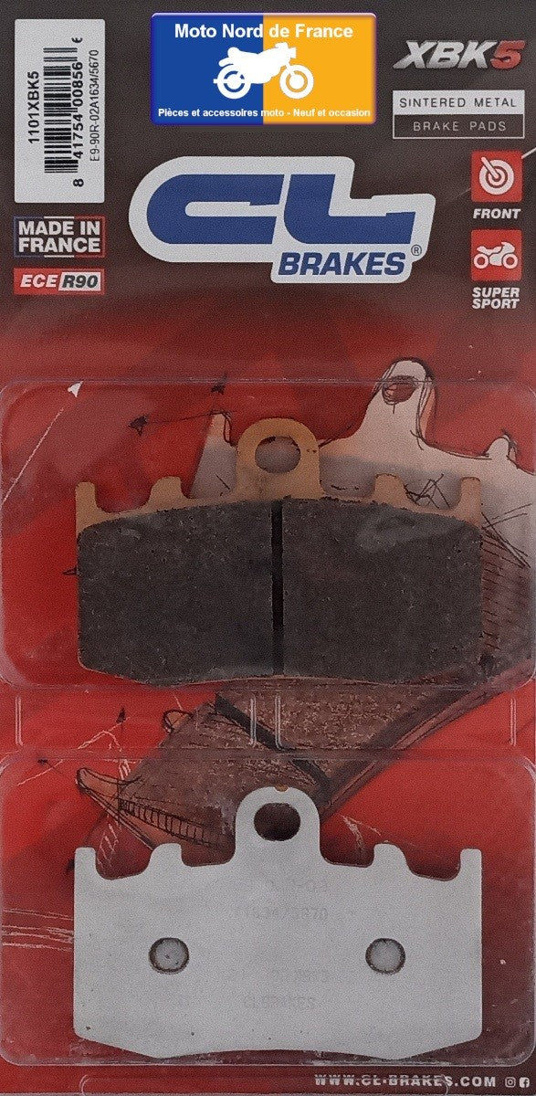 Plaquettes de frein Carbone Lorraine type 1101 XBK5