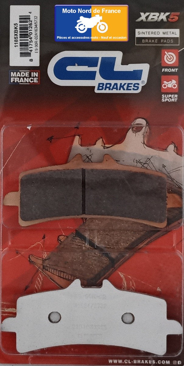 Plaquettes de frein avant Carbone Lorraine type 1185 XBK5