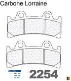 Plaquettes de frein Carbone Lorraine type 2254 XBK5