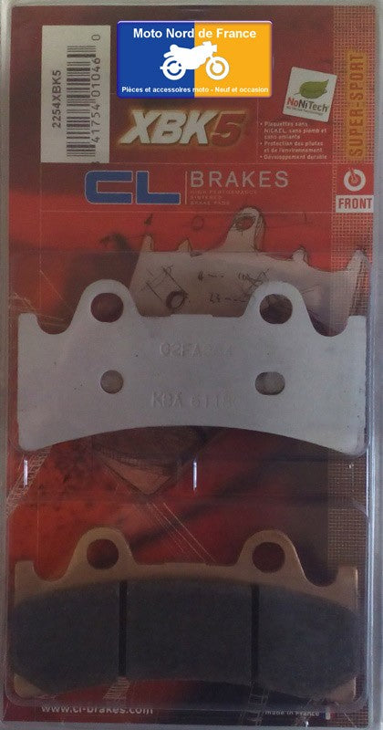 Plaquettes de frein Carbone Lorraine type 2254 XBK5