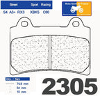 Plaquettes de frein Carbone Lorraine type 2305 XBK5