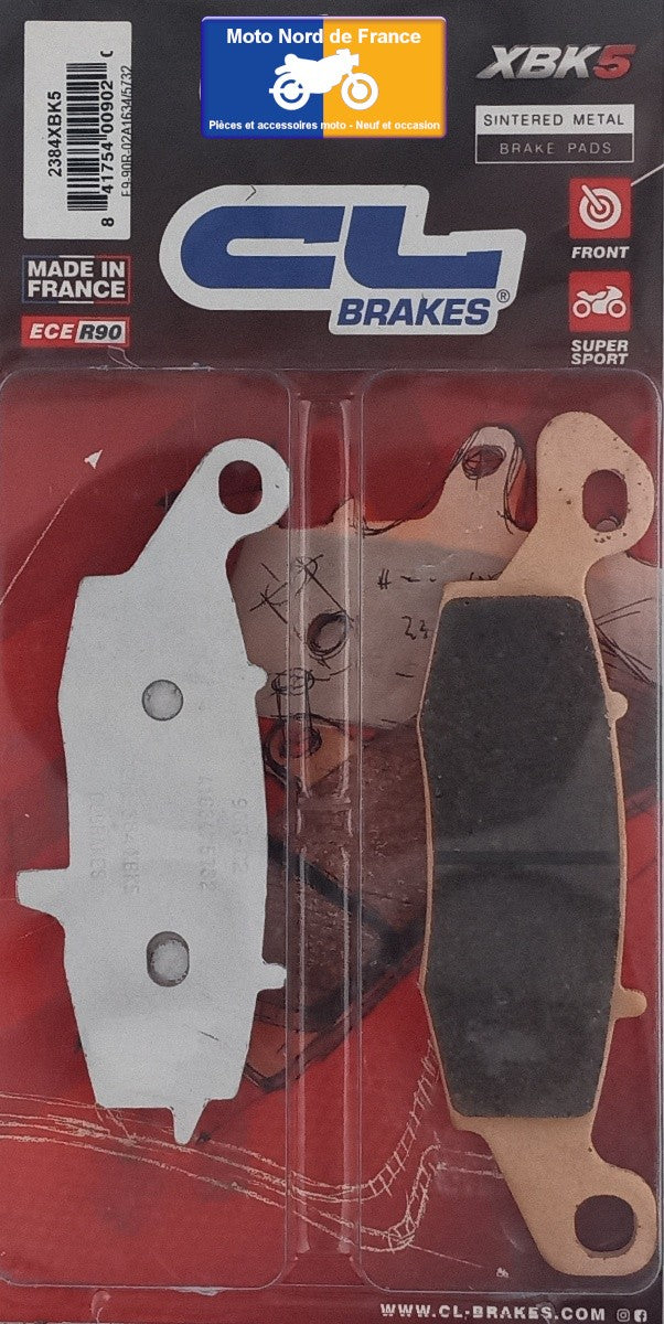 Plaquettes de frein Carbone Lorraine type 2384 XBK5