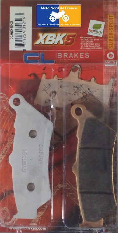 Plaquettes de frein Carbone Lorraine type 2396 XBK5