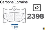 Plaquettes de frein Carbone Lorraine type 2398 XBK5