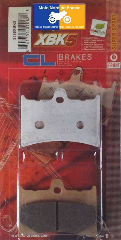 Plaquettes de frein Carbone Lorraine type 2398 XBK5