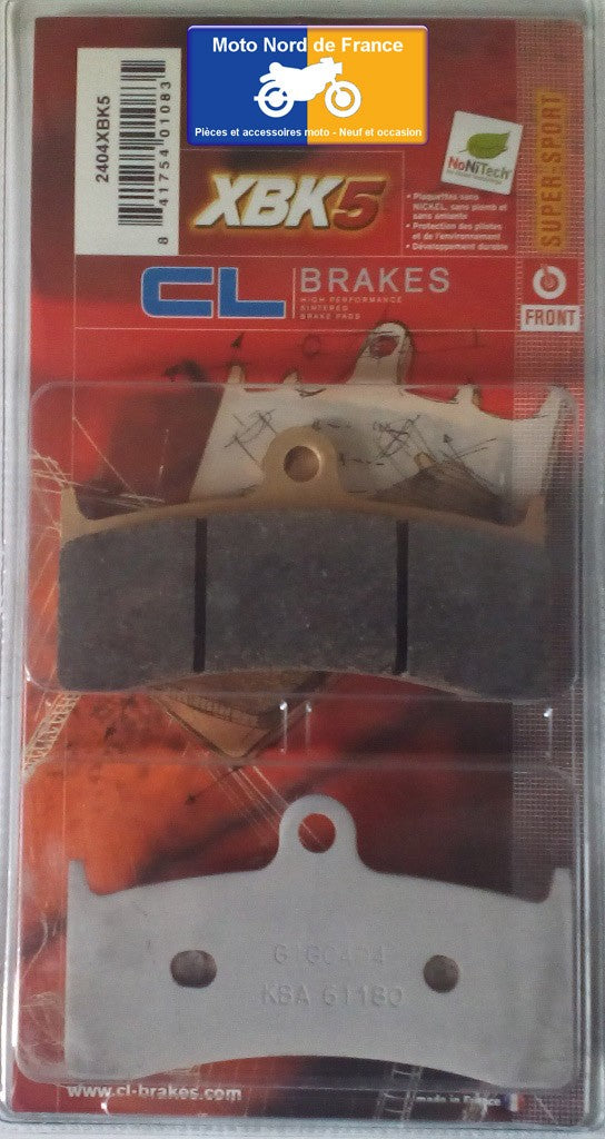Plaquettes de frein Carbone Lorraine type 2404 XBK5