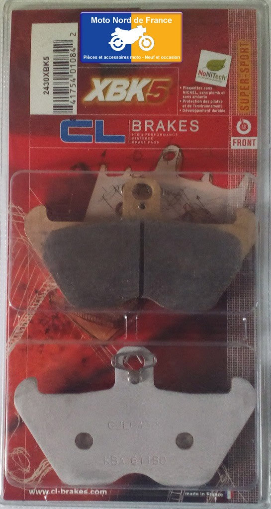 Plaquettes de frein Carbone Lorraine type 2430 XBK5