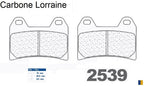 Plaquettes de frein Carbone Lorraine type 2539 XBK5