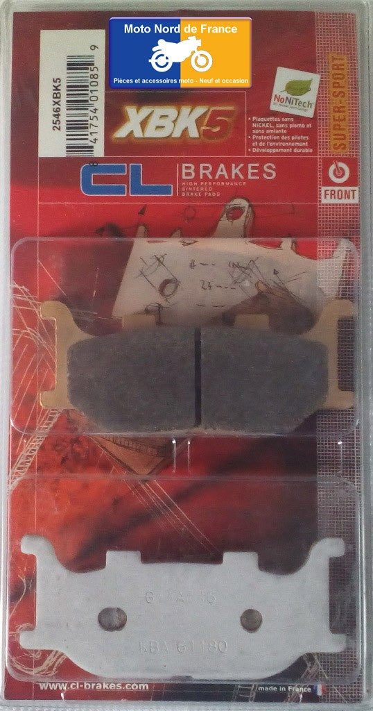 Plaquettes de frein Carbone Lorraine type 2546 XBK5