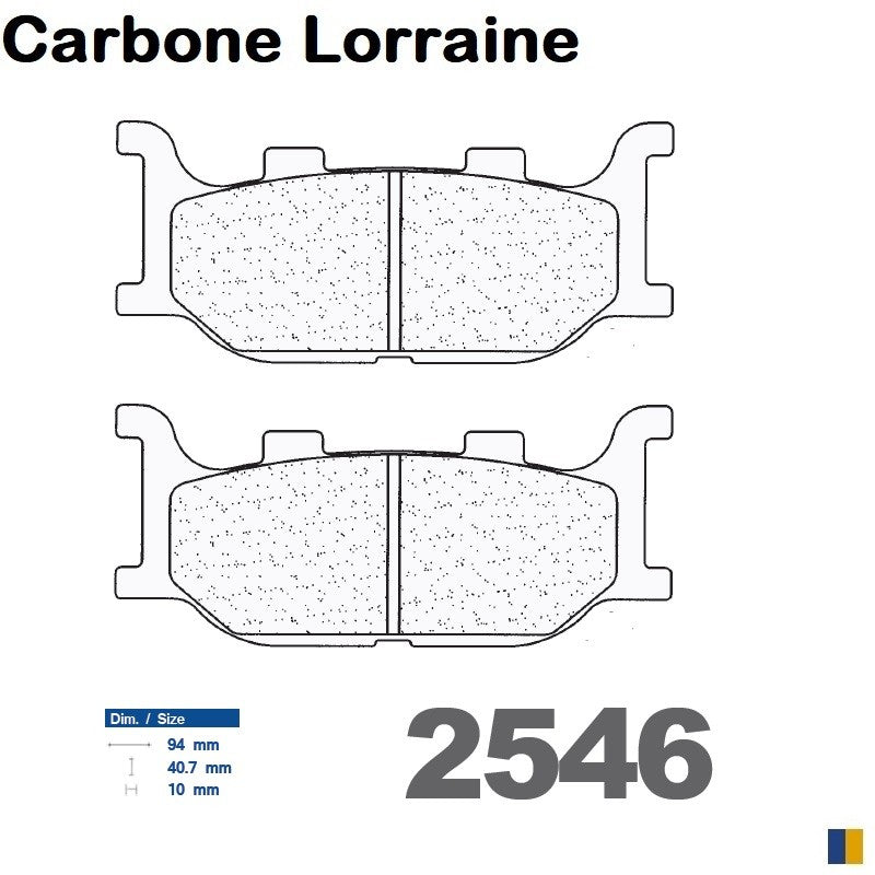 Plaquettes de frein Carbone Lorraine type 2546 XBK5