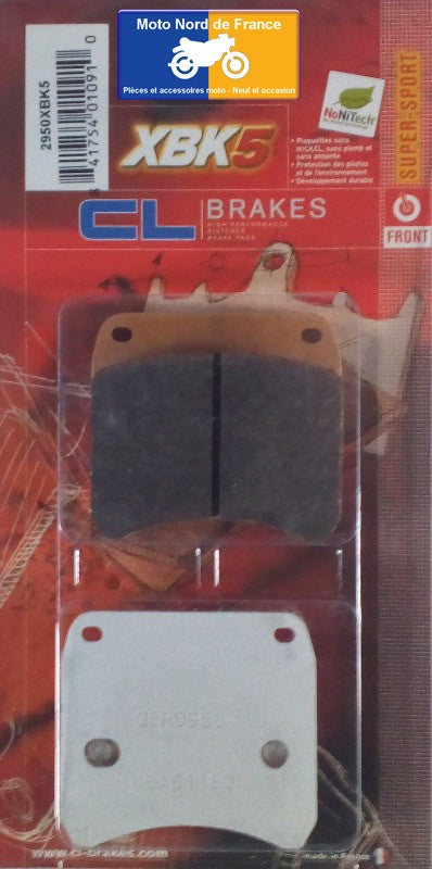 Plaquettes de frein Carbone Lorraine pour étrier de frein AP Racing CP2868