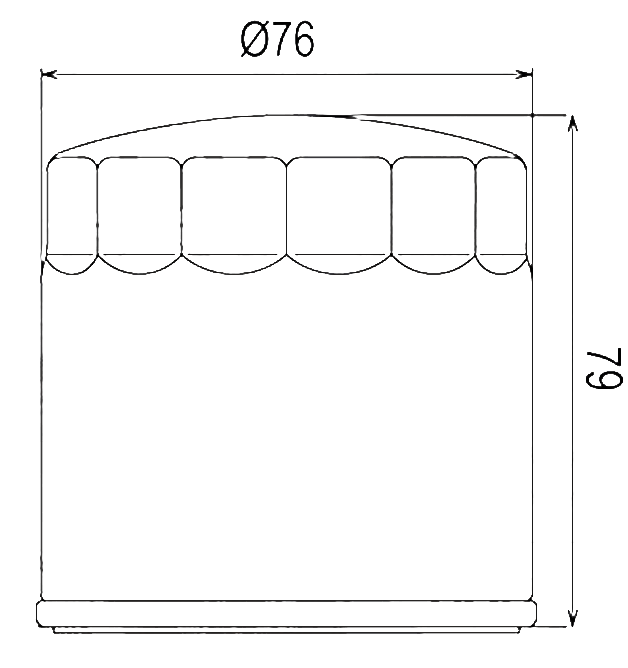 Filtre à huile Sifam type 97C301K - Similaire HF163