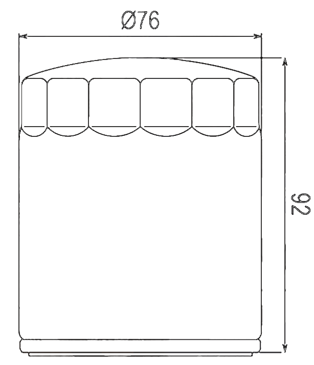 Filtre à huile Sifam type 97C306K - Similaire HF171C