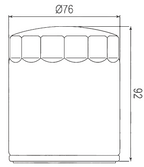 Filtre à huile Sifam type 97C314K - Similaire HF171