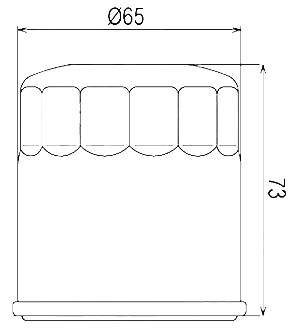 Filtre à huile Sifam type 97F306K - Similaire HF303