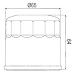 Filtre à huile Sifam type 97F308K - Similaire HF204