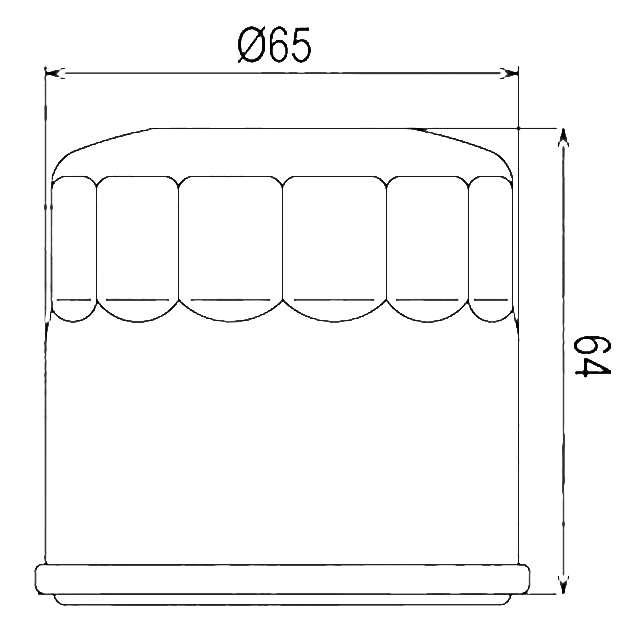 Filtre à huile Sifam type 97F308K - Similaire HF204
