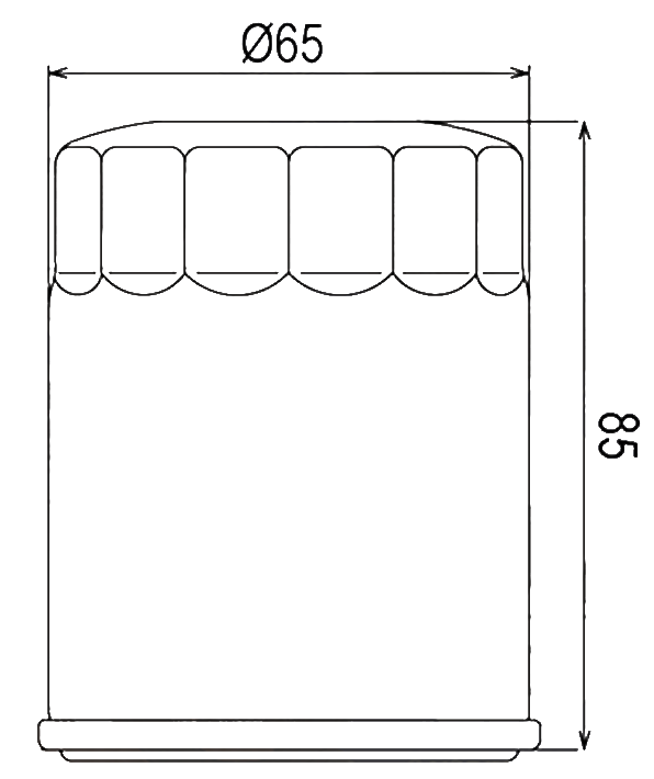 Filtre à huile PowerFlux type 97M148K - Similaire HF148