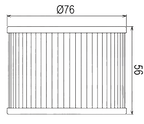 Filtre à huile Sifam type 97X303K - Similaire HF401