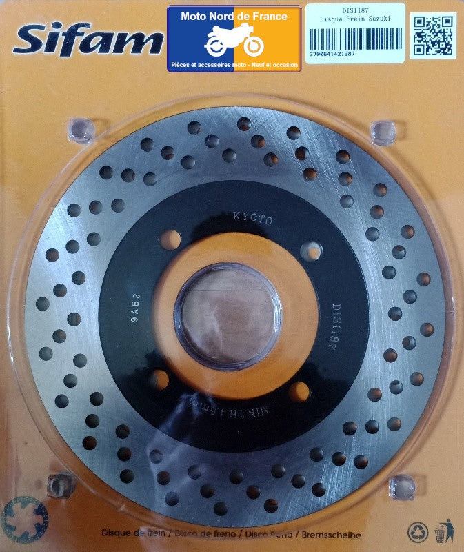 Disque de frein arrière rond Sifam - Suzuki RG 125 Fun 1992-1996