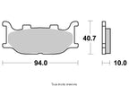 Plaquettes Kyoto de frein avant - Yamaha XP 500 T-Max 2004-2007