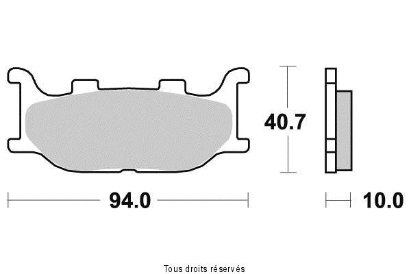 Plaquettes Kyoto de frein avant - Yamaha XV 250 Virago S 1995-2002