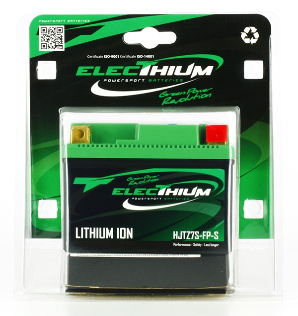 Batterie Lithium ElecThium type HJTZ7S-FP-S (YTZ7S-BS, YTX7L-BS)