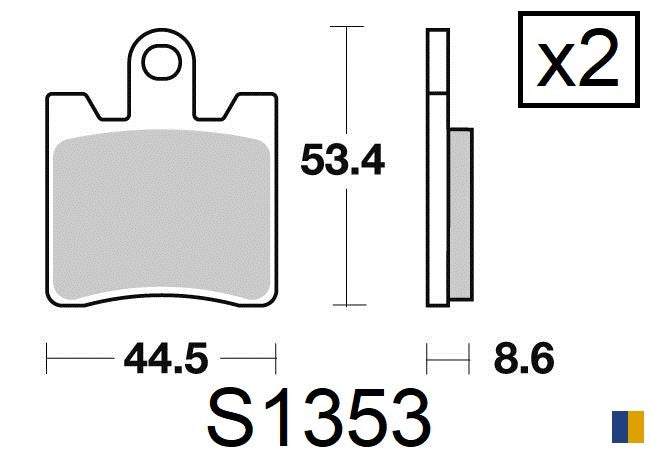 Plaquettes de frein Kyoto semi-métal type S1353